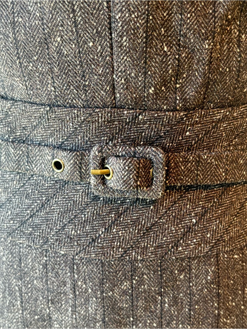 Vintage GUESS Brand Tweed Sheath Dress with Belt - Picture 2 of 12